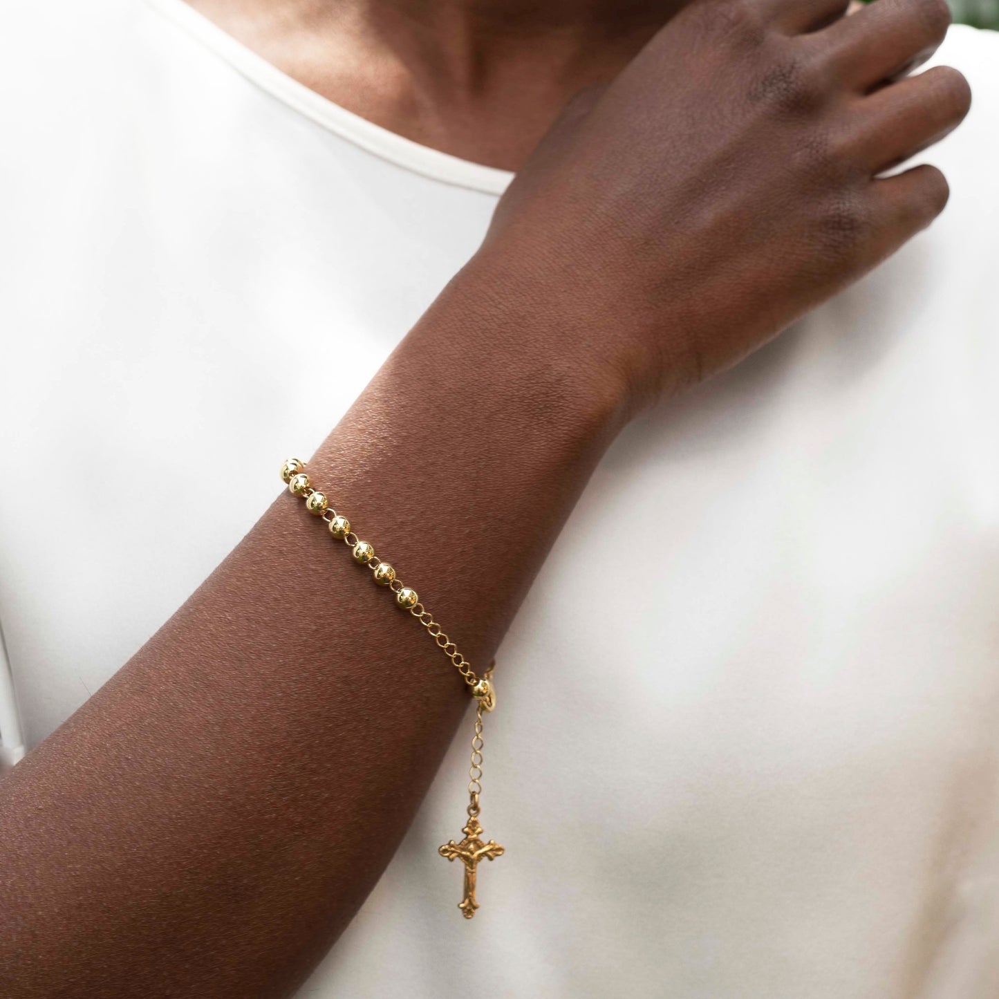 ROSARY BRACELET - VERMEIL SILVER