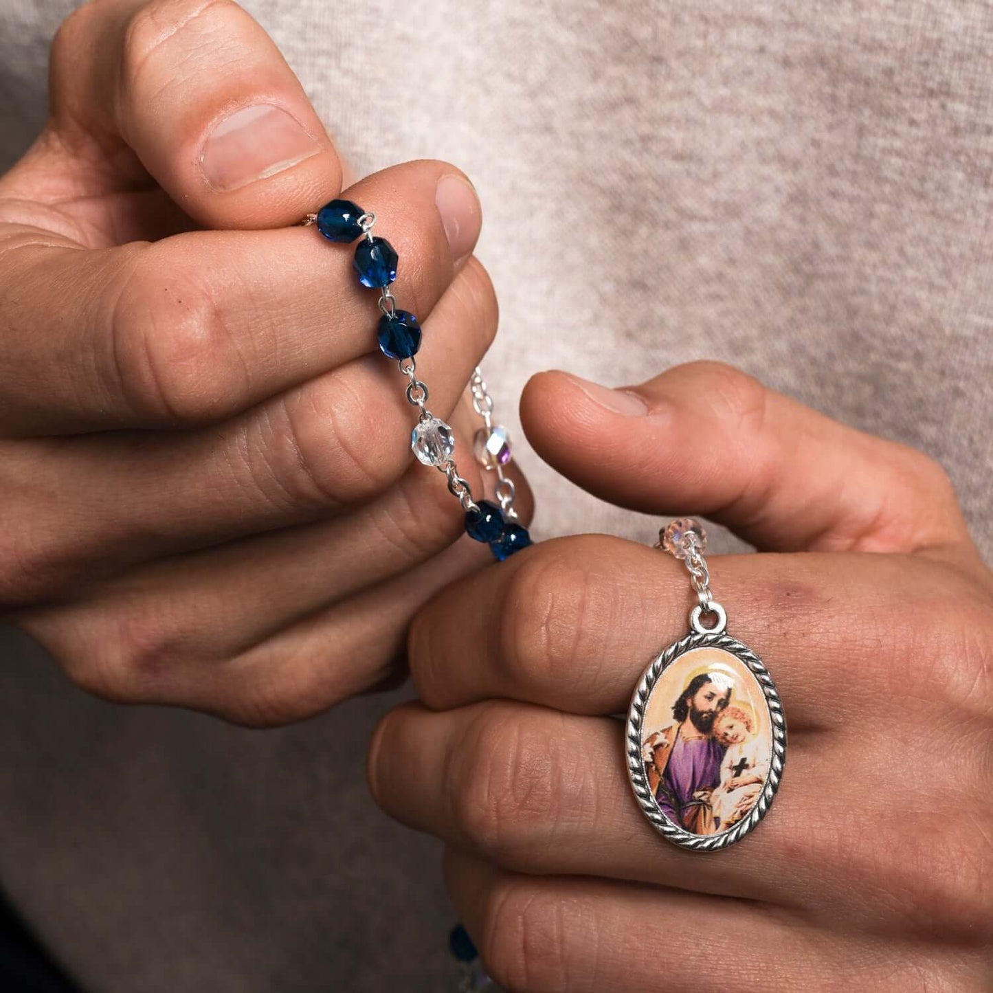 SAINT JOSEPH - ROSARY - METAL