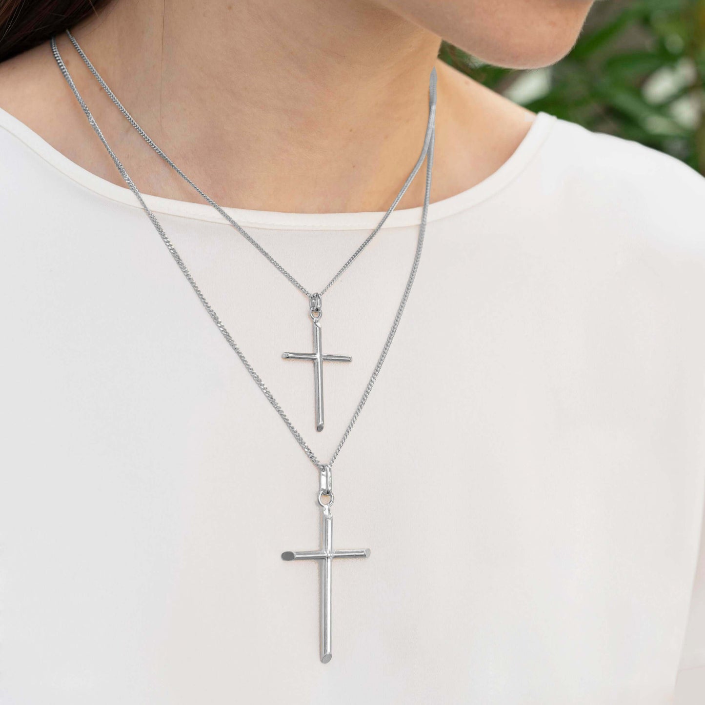 CLASSIC CROSS PENDANT - SILVER