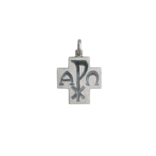 PEACE - CROSS PENDANT - WHITE GOLD