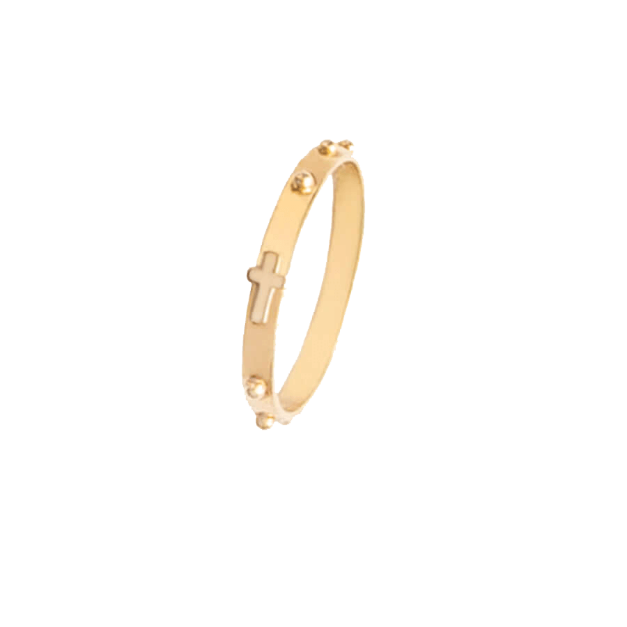 ROSARY RING - VERMEIL SILVER