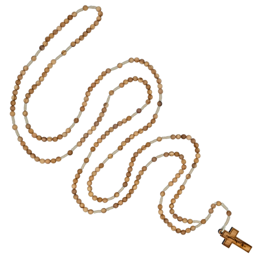 20 DECADE ROSARY IN WOOD AND CORD