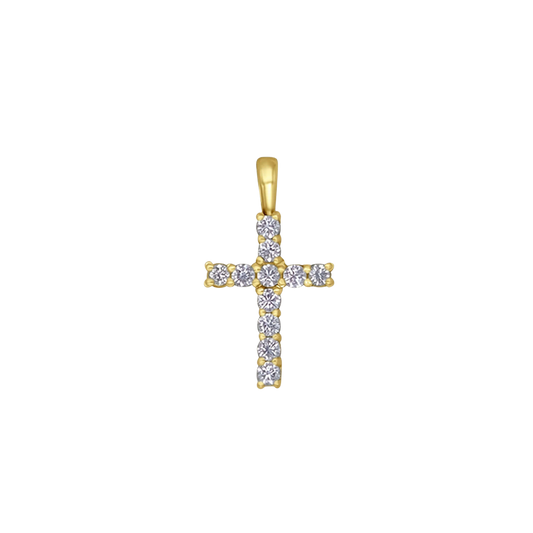 CROSS PENDANT - VERMEIL SILVER
