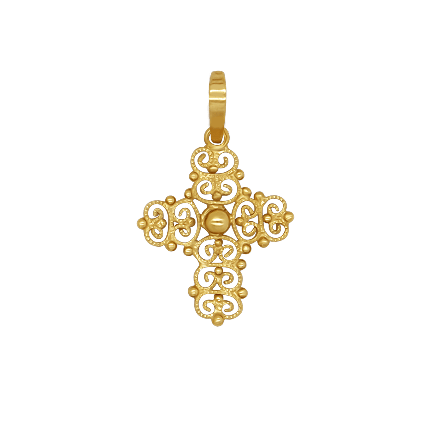 MADREVITATO CROSS PENDANT - GOLD