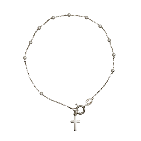 ROSARY BRACELET - SILVER