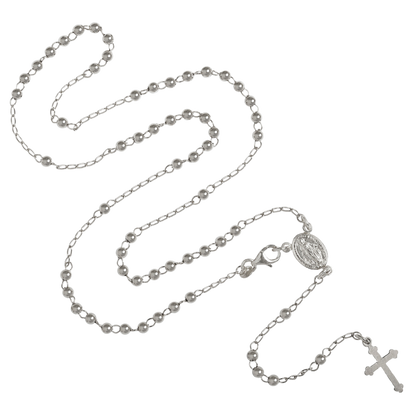 ROSARY NECKLACE - SILVER