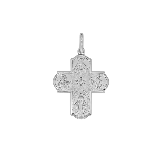 SCAPULAR - CROSS PENDANT - METAL