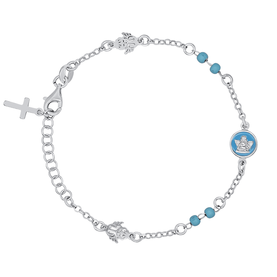 BABY BOY - CHRISTIAN BRACELET - SILVER