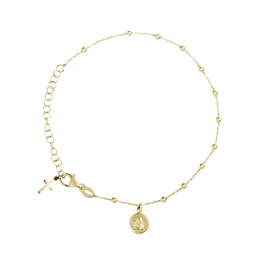 BABY ROSARY BRACELET - VERMEIL SILVER