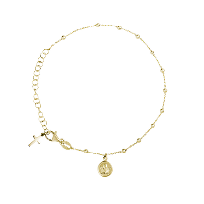 BABY ROSARY BRACELET - VERMEIL SILVER