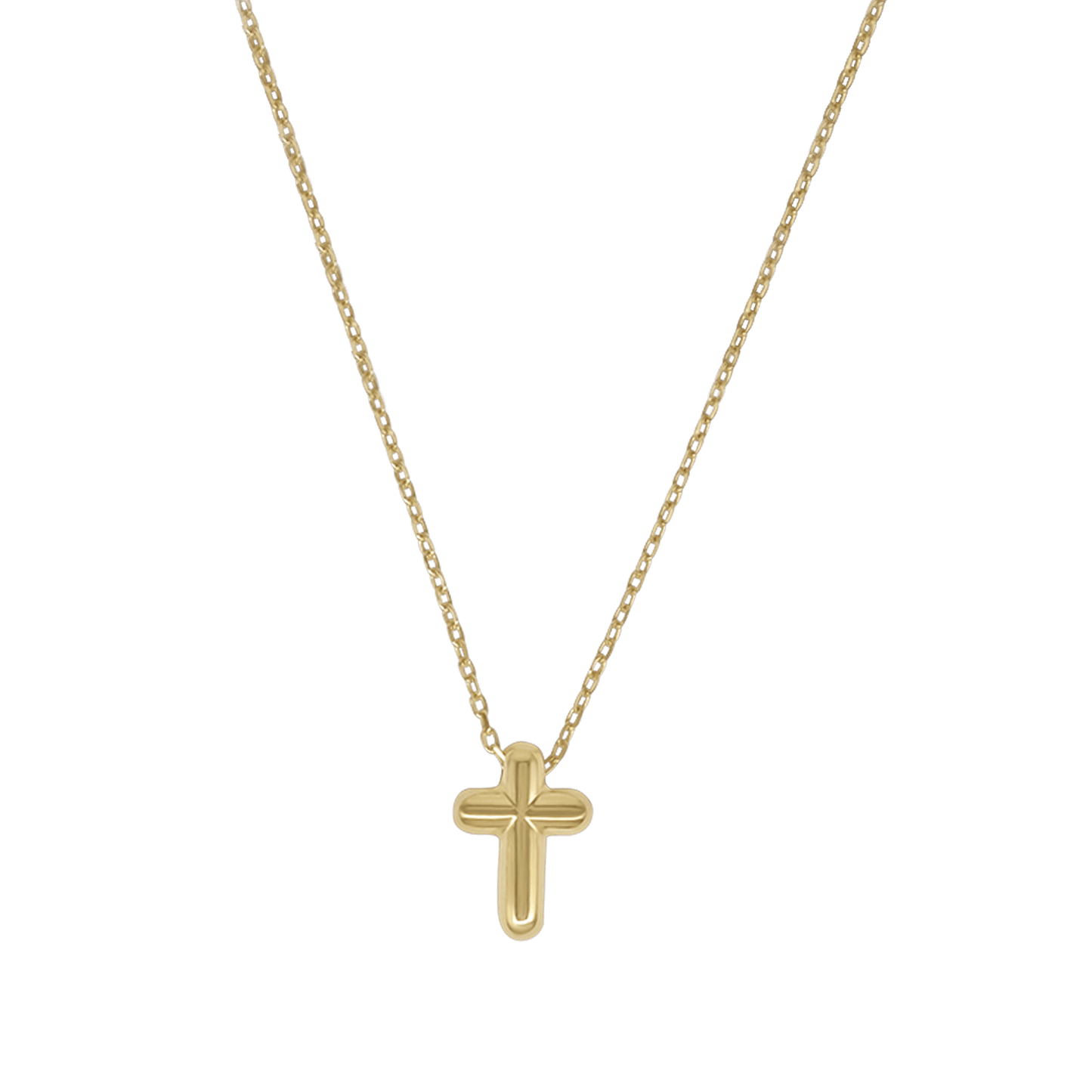 CROSS NECKLACE - GOLDEN SILVER