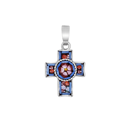 CROSS PENDANT - MICROMOSAIC JEWELRY - METAL