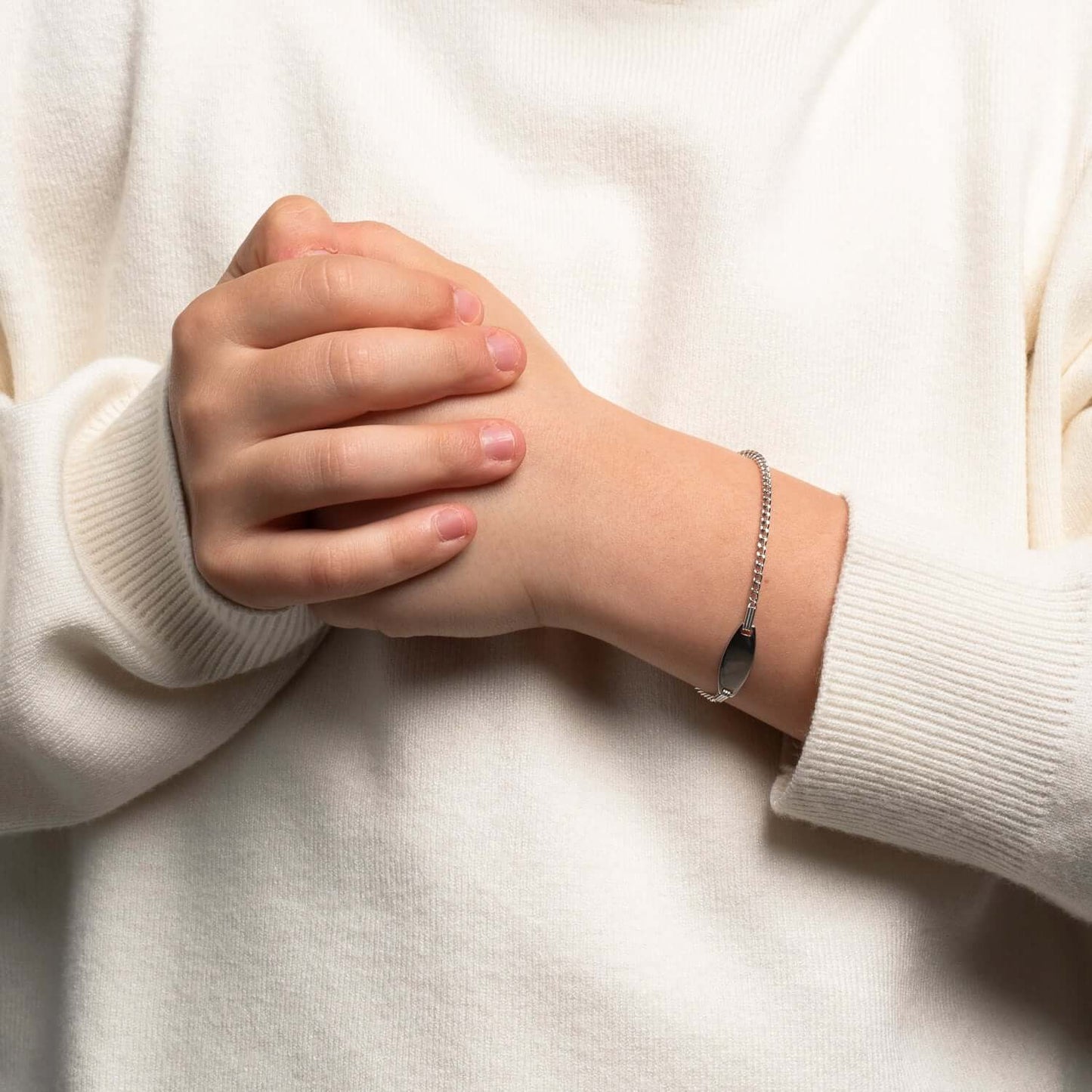 CUSTOMIZABLE BRACELET FOR KIDS - SILVER