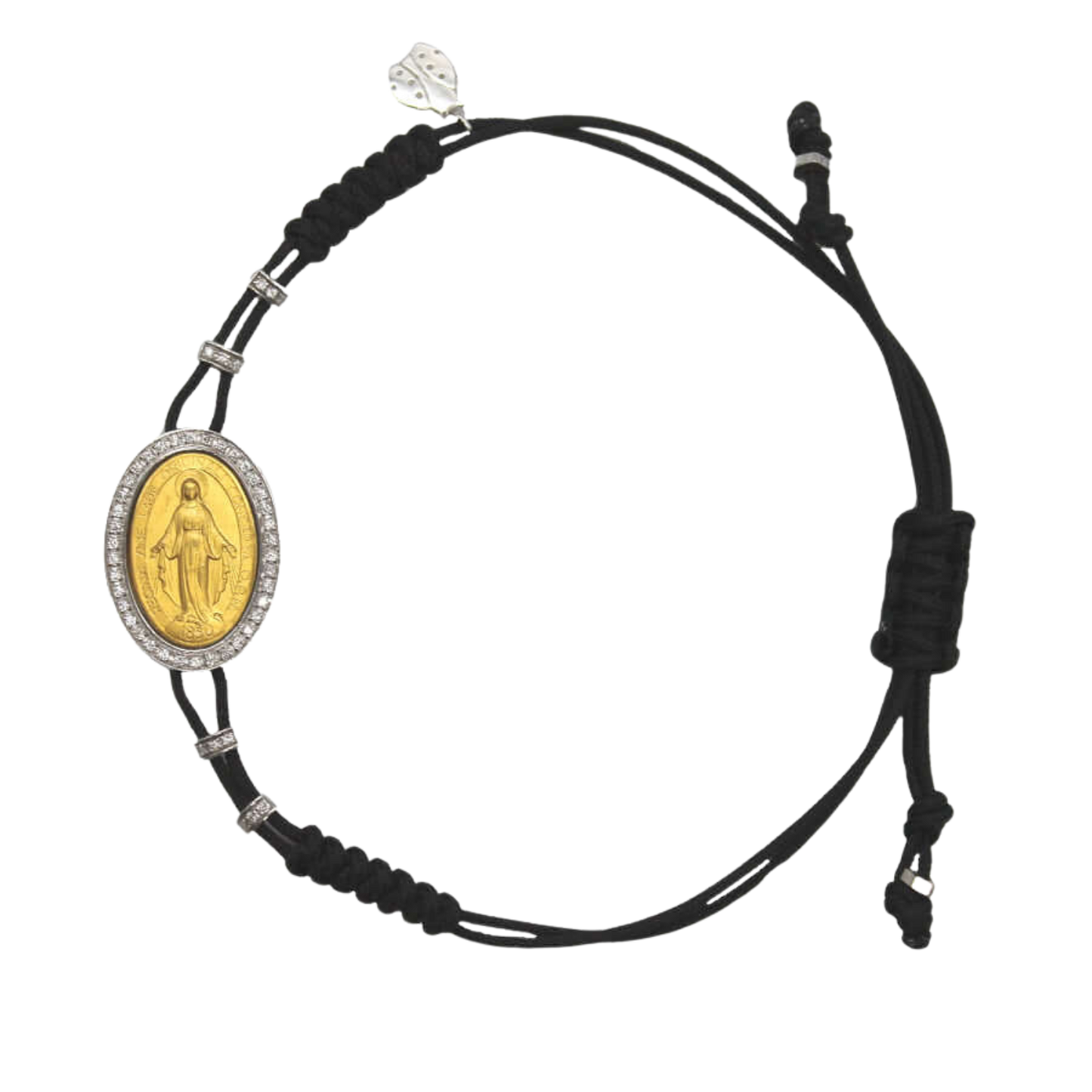 MIRACULOUS MEDAL BRACELET - GOLD AND DIAMONDS