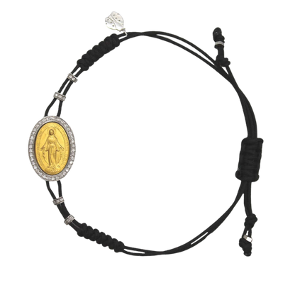 MIRACULOUS MEDAL BRACELET - GOLD AND DIAMONDS