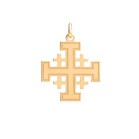 JERUSALEM CROSS - VERMEIL SILVER