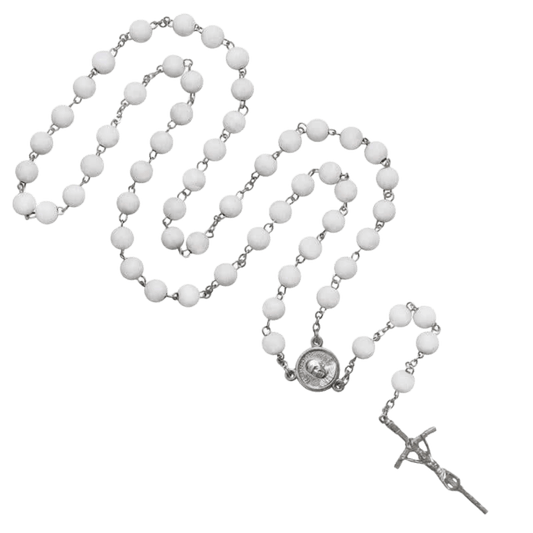 SCENTED JASMINE PETAL ROSARY - METAL