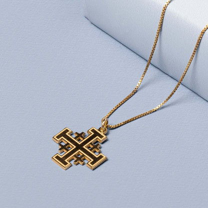 JERUSALEM CROSS - VERMEIL SILVER