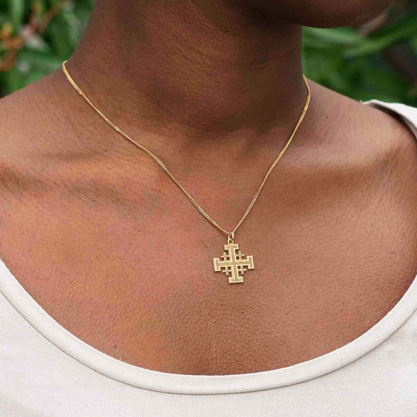 JERUSALEM CROSS - VERMEIL SILVER