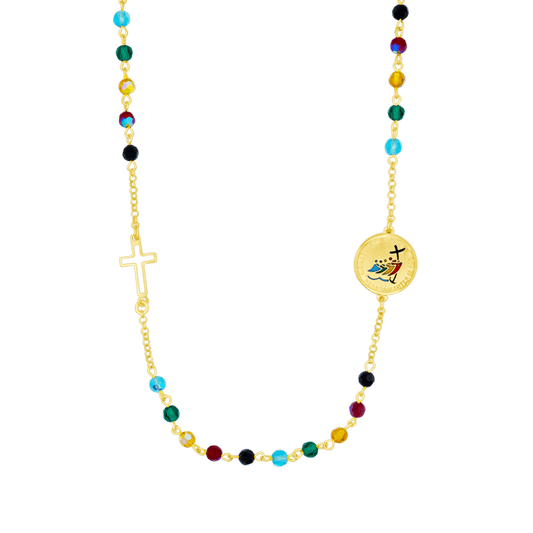 JUBILEE 2025 - NECKLACE - GOLDEN SILVER
