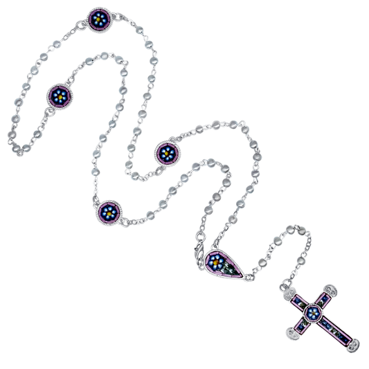MICROMOSAIC ROSARY - METAL