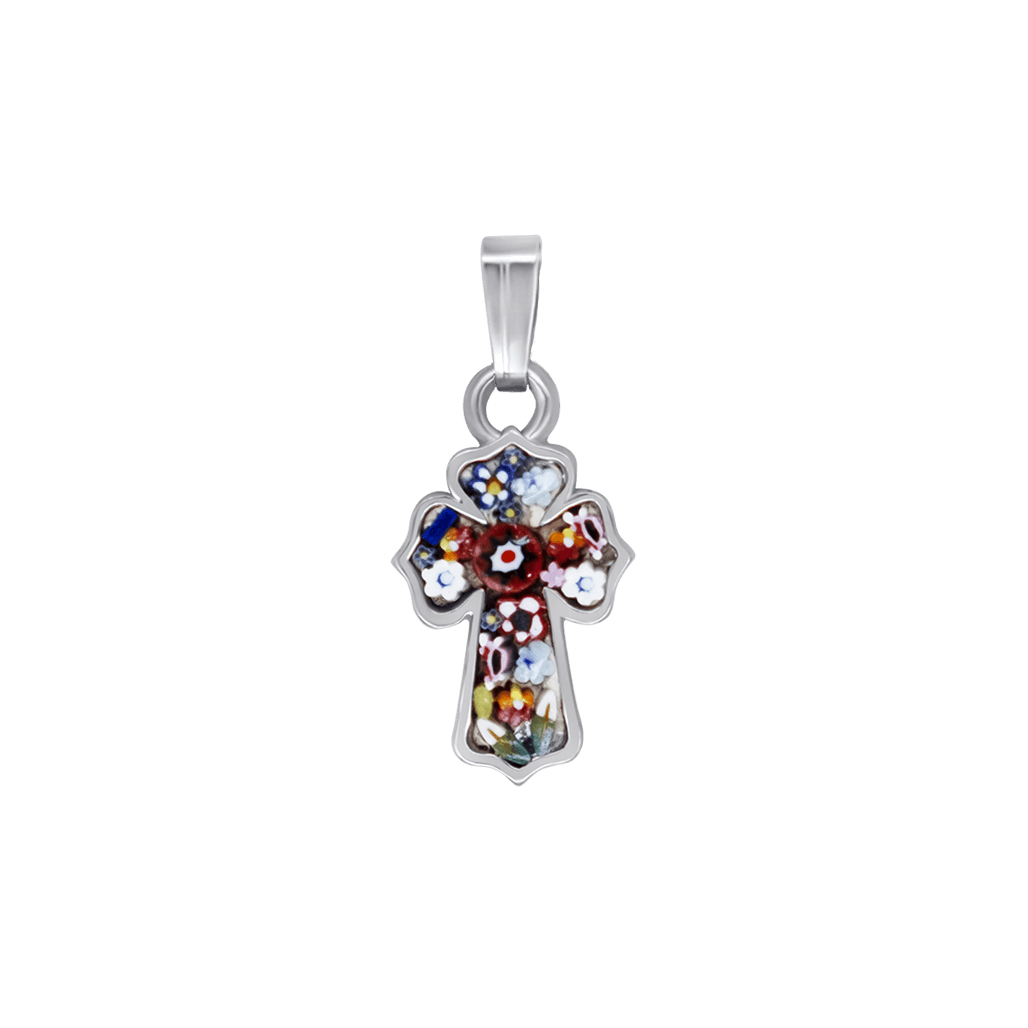 CROSS PENDANT - MICROMOSAIC JEWELRY - METAL
