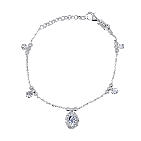 MIRACULOUS MEDAL - CHRISTIAN BRACELET - SILVER
