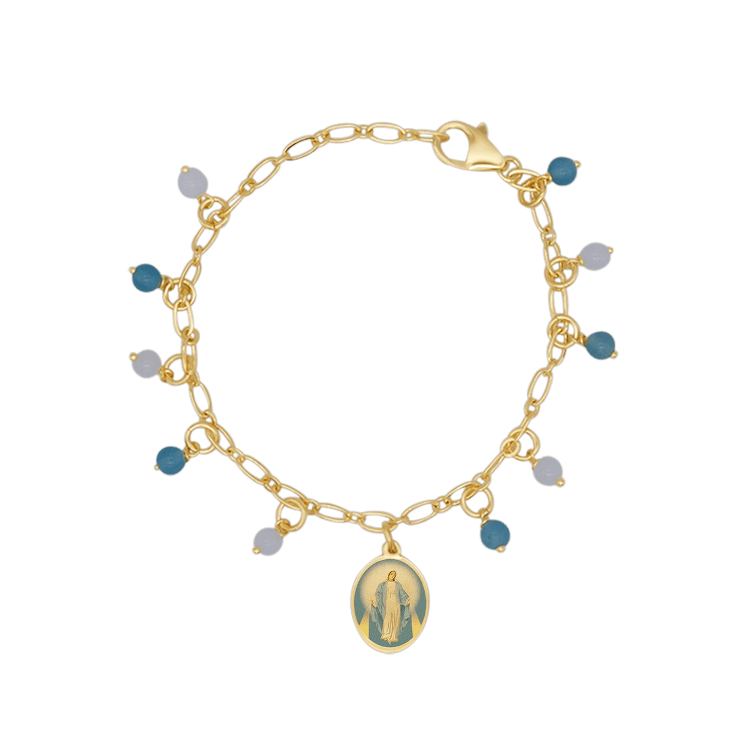 MIRACULOUS MEDAL - BEADED BRACELET