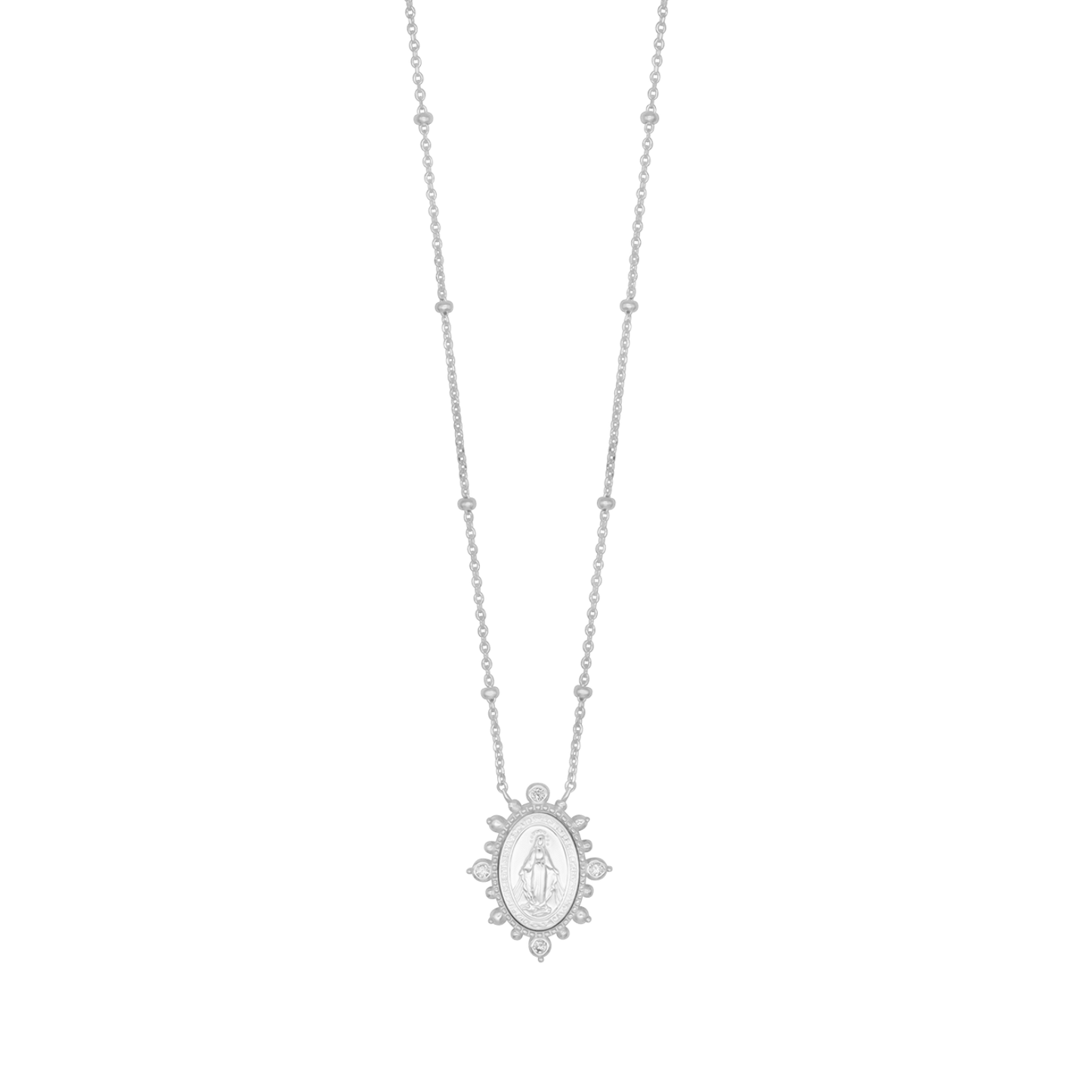 MIRACULOUS MEDAL NECKLACE - SILVER