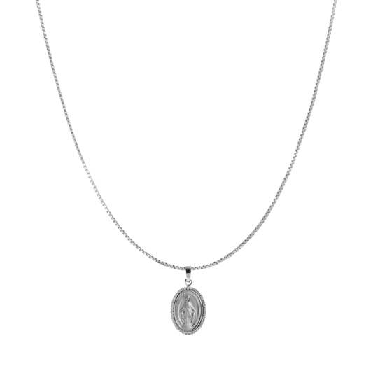 MIRACULOUS AND CHAIN - DIAMONDS - WHITE GOLD