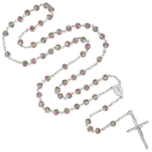 STRASSBALL ROSARY - SILVER