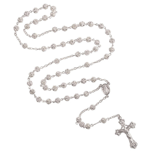 STRASSBALL ROSARY - SILVER