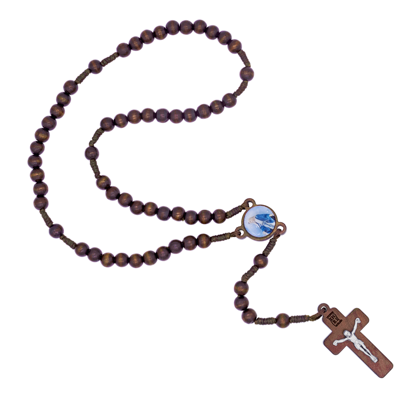 NATURAL WOOD ROSARY - ROPE