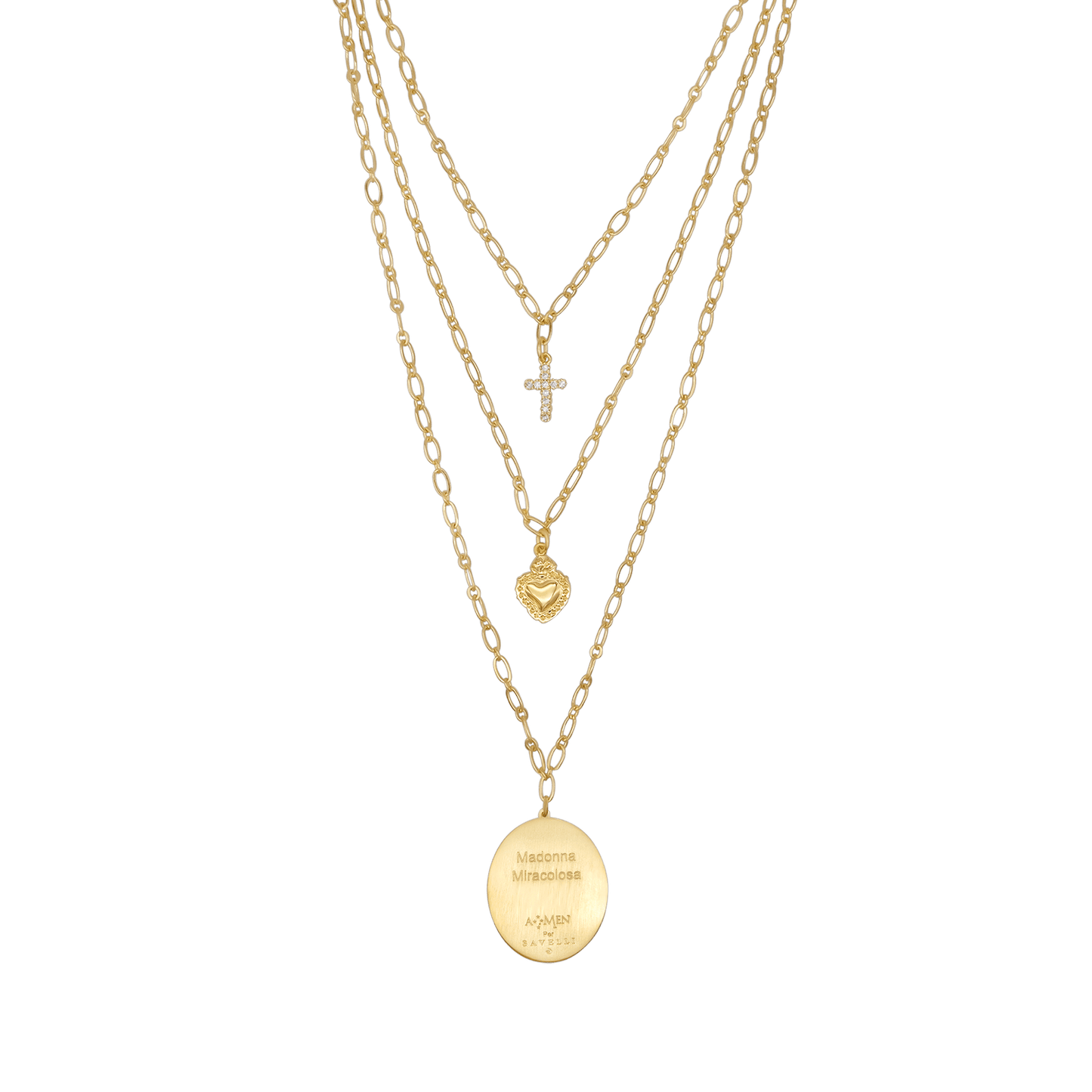 MIRACULOUS MEDAL - LAYERED NECKLACE