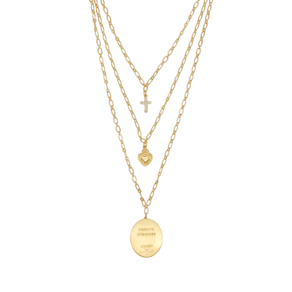 MIRACULOUS MEDAL - LAYERED NECKLACE