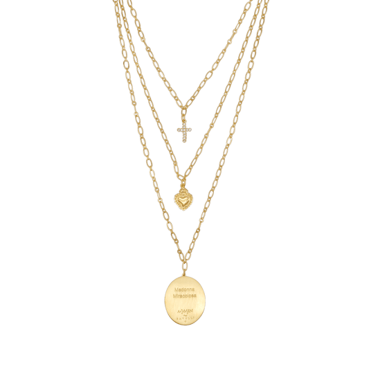 MIRACULOUS MEDAL - LAYERED NECKLACE