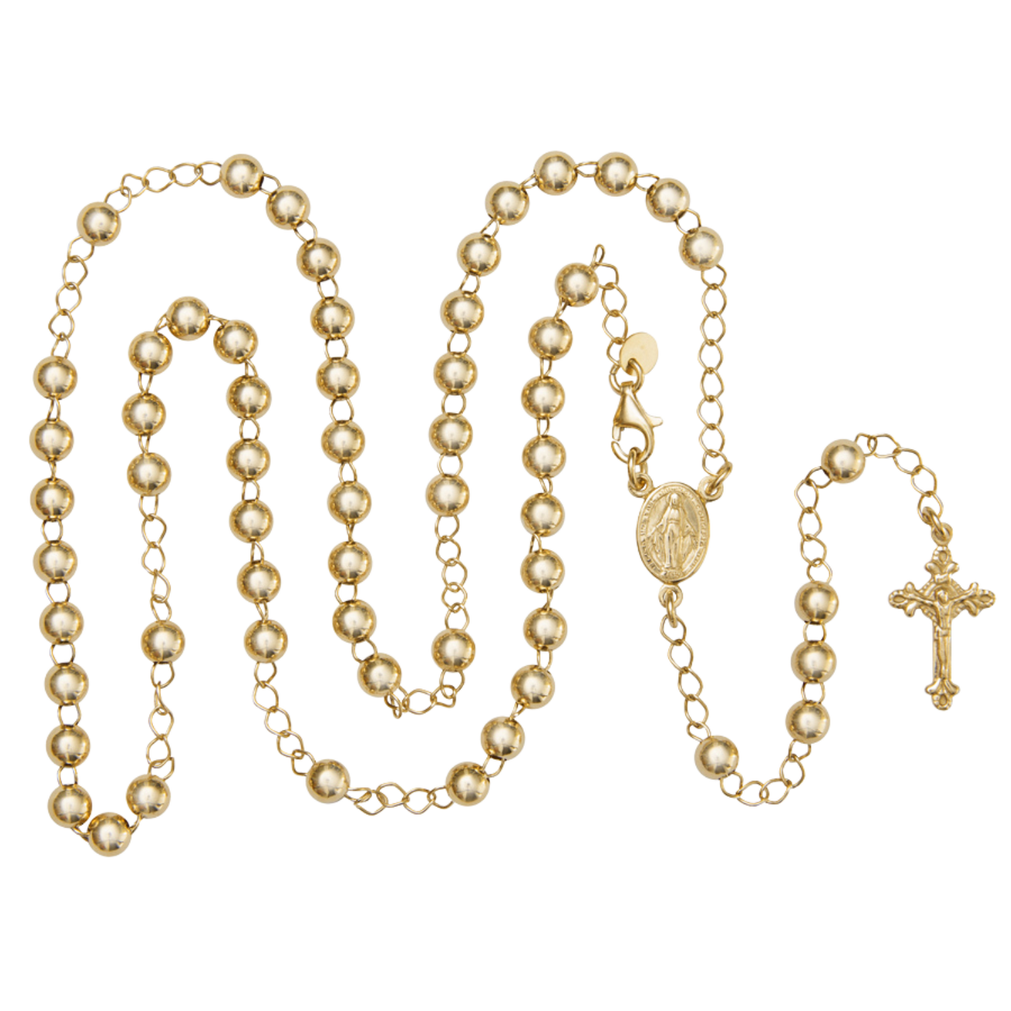 ROSARY NECKLACE  - VERMEIL SILVER