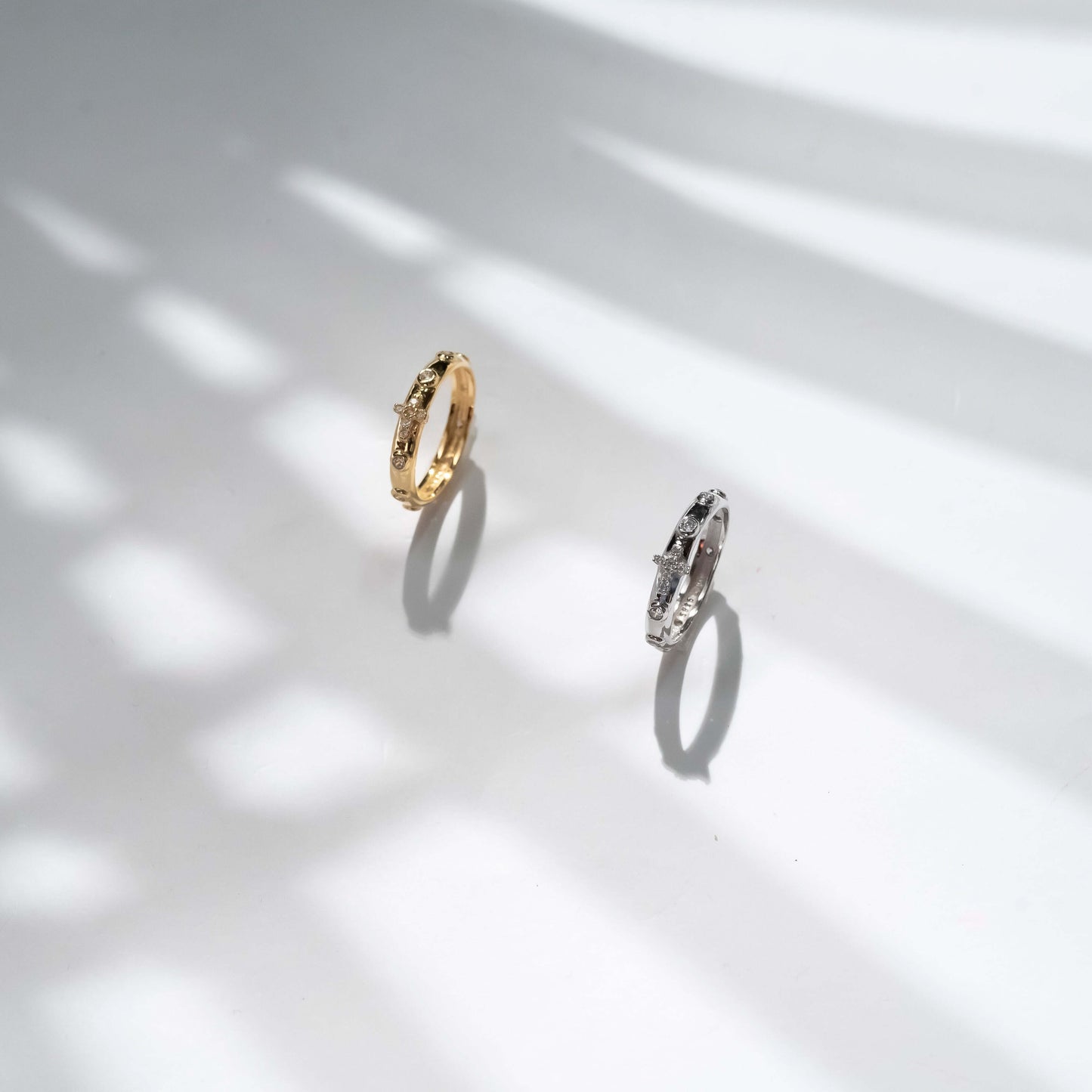 ROSARY RING - SILVER - ZIRCONIA