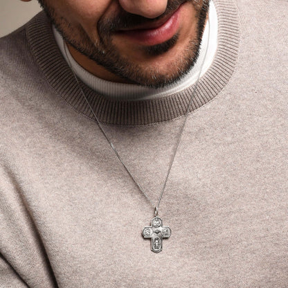 SCAPULAR - CROSS PENDANT - METAL