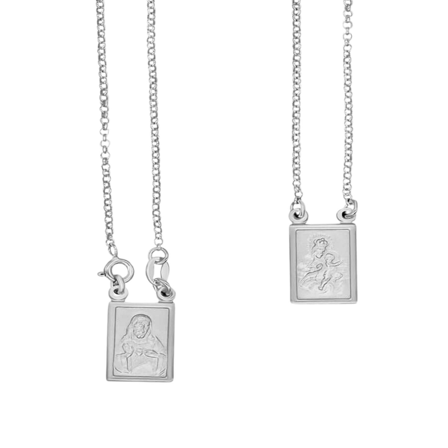SCAPULAR NECKLACE - SILVER