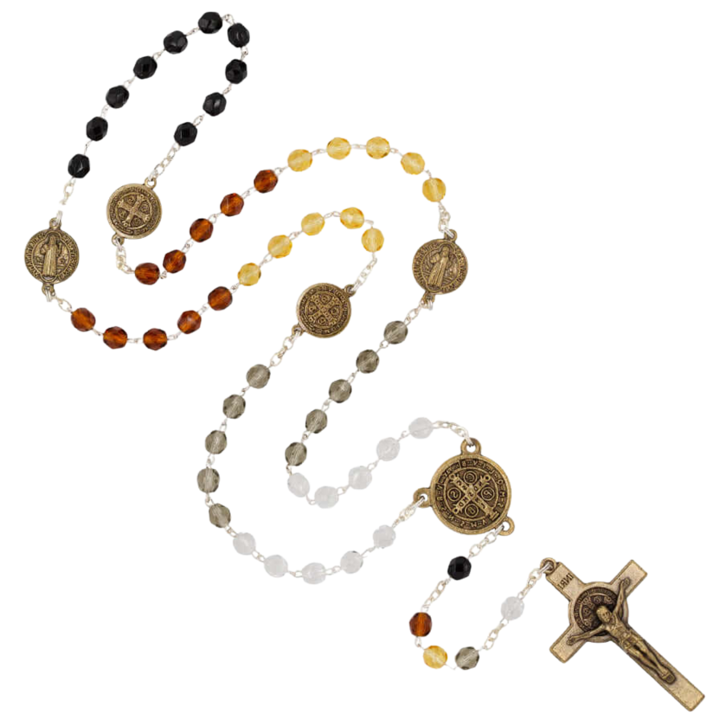 ST BENEDICT - ROSARY - METAL