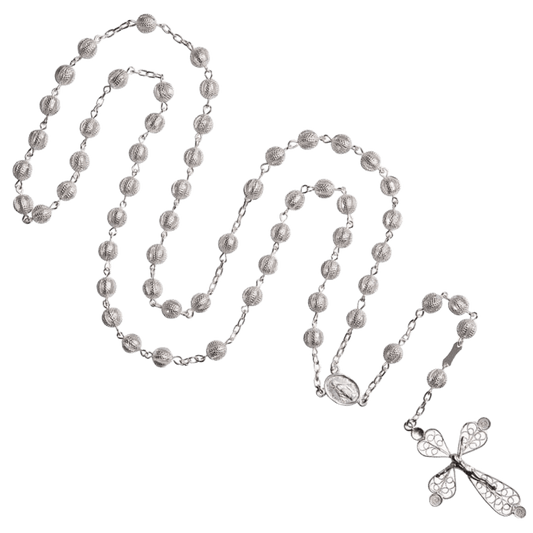 FILIGREE ROSARY - SILVER