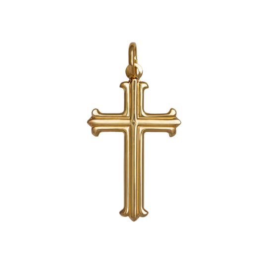 CROSS PENDANT - VERMEIL SILVER